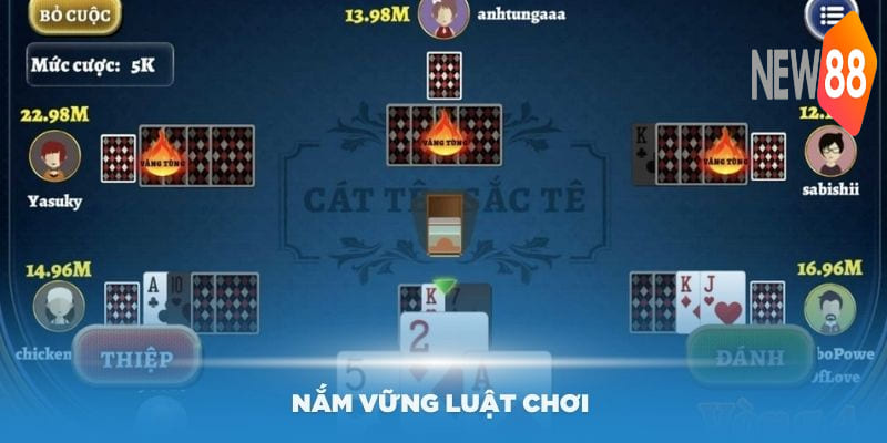 Nắm vững luật chơi game bài Catte online