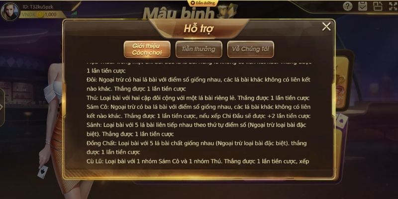 Quân A cùng cách tính chi biến hóa trong mậu binh